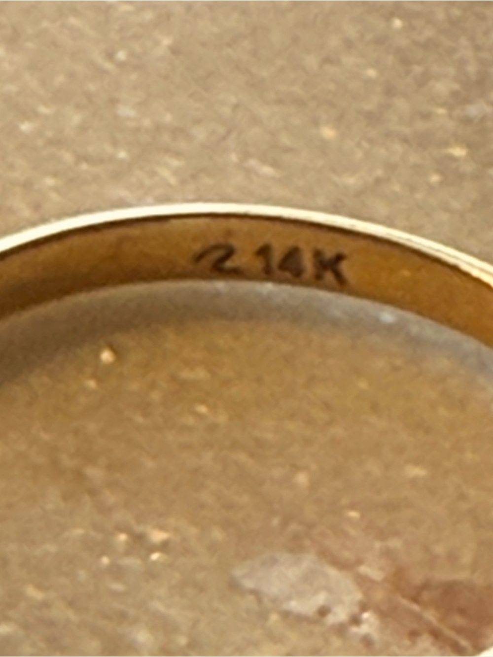 14K Bezel Set Princess Cut Aquamarine Ring - Picture 5 of 6